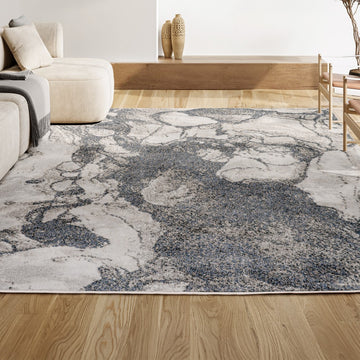 Marmo Abstract Marbled Modern Area Rug